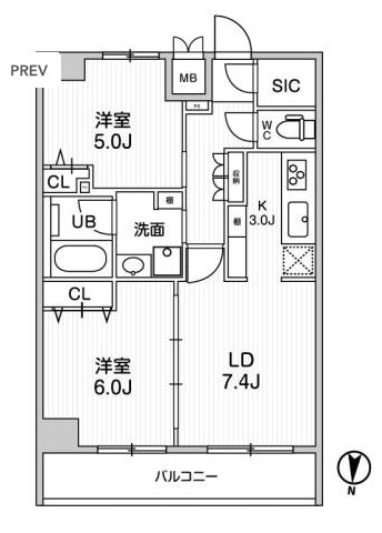 レオーネ南千住Ⅱ  間取り