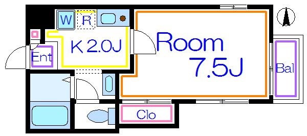 カーサペアレンツ  103号室 間取り