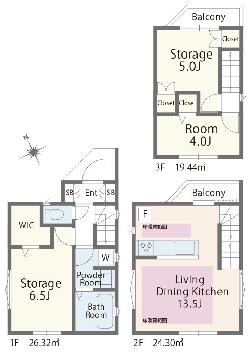 滝野川１丁目戸建 間取り