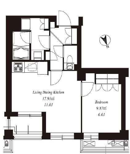 フレンシア田端道灌山  間取り