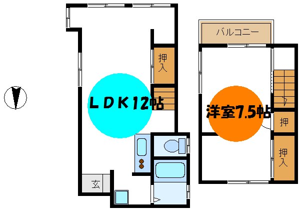 西新小岩5丁目戸建 間取り