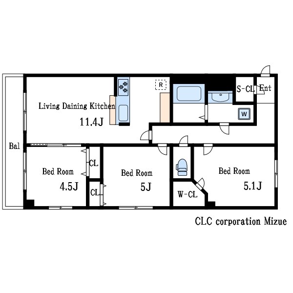 S-RESIDENCE瑞江 間取り図