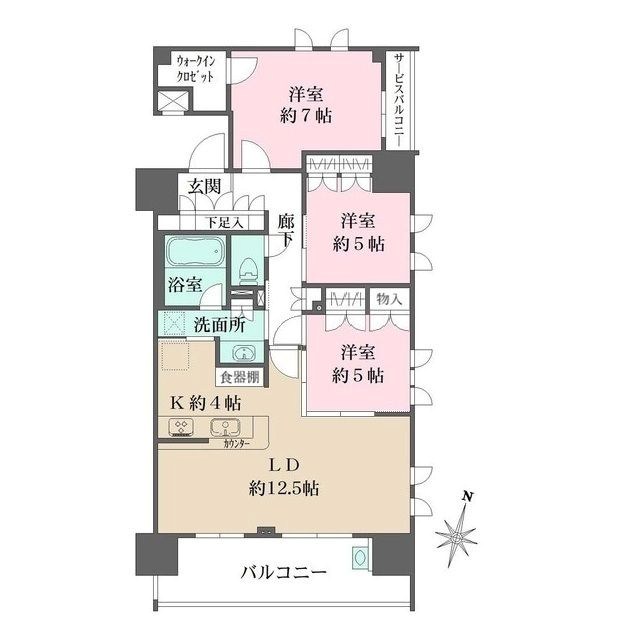 アルファグランデ篠崎弐番街 1004号室 間取り