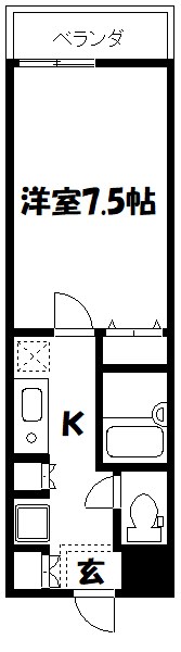 第３アサヒハイツ 間取り図