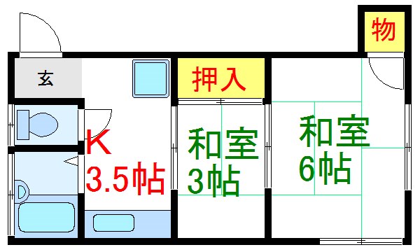 桐山荘    間取り