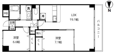 サンスカイ 間取り図