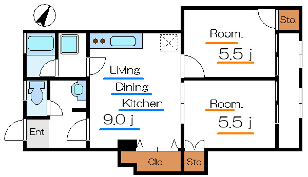 三家第１ビル 702号室 間取り