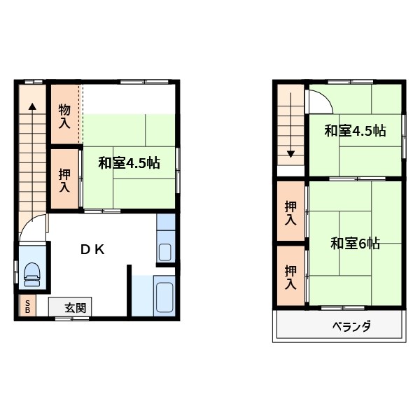 南水元4丁目戸建 間取り図