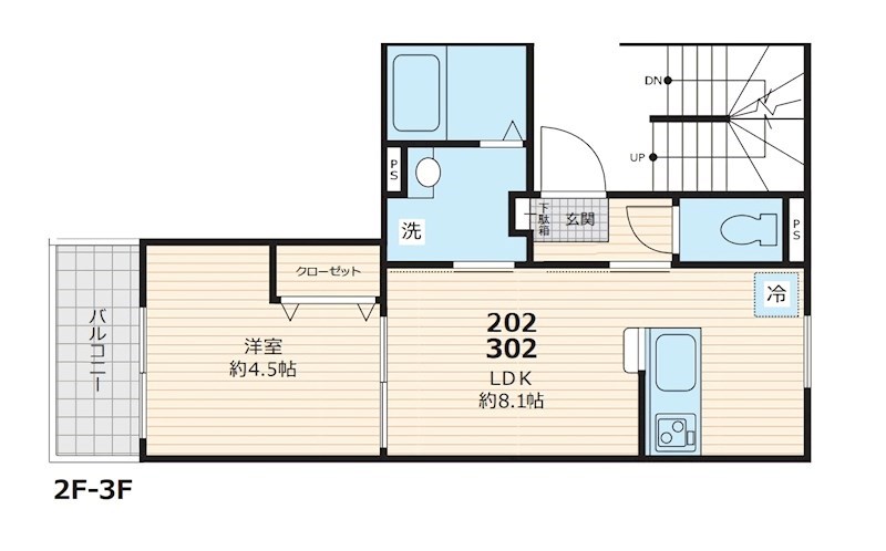 メゾン桜通り  302号室 間取り