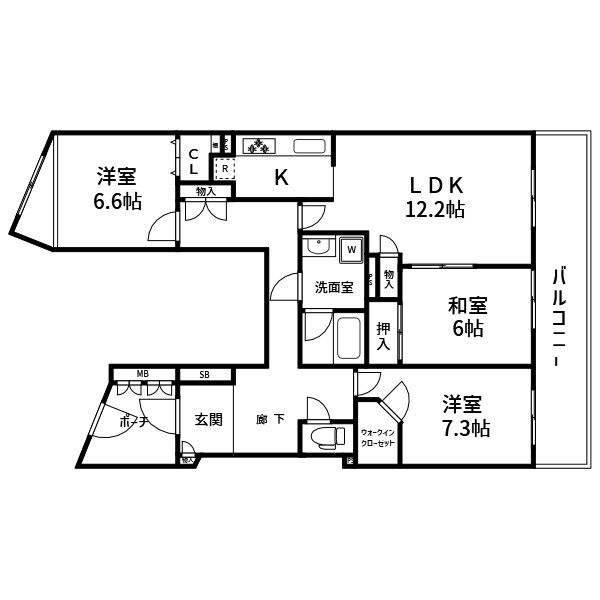 アルファスシティ大島 間取り