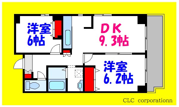エスペランサ 801号室 間取り