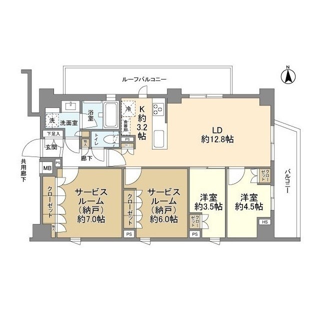 オープンレジデンシア北綾瀬コート 間取り