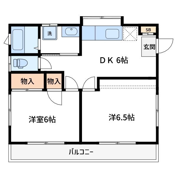 ハイツS＆SⅡ 間取り