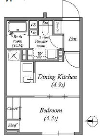 ES-Grande門前仲町デュオ 間取り