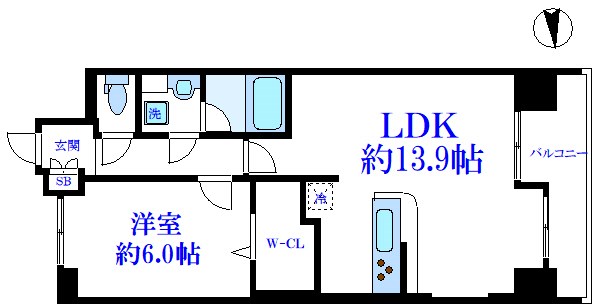 パークフラッツ日本橋馬喰町  間取り
