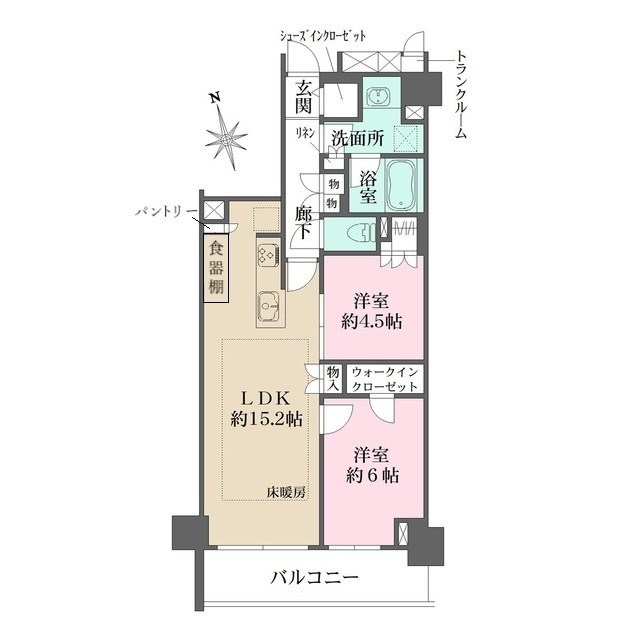 パークホームズ新小岩3丁目 間取り図