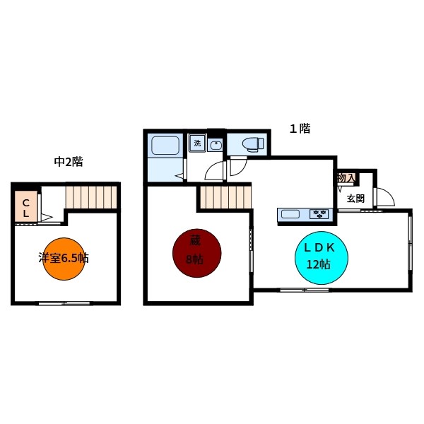 ひかりドットエスユーＢ棟 間取り図