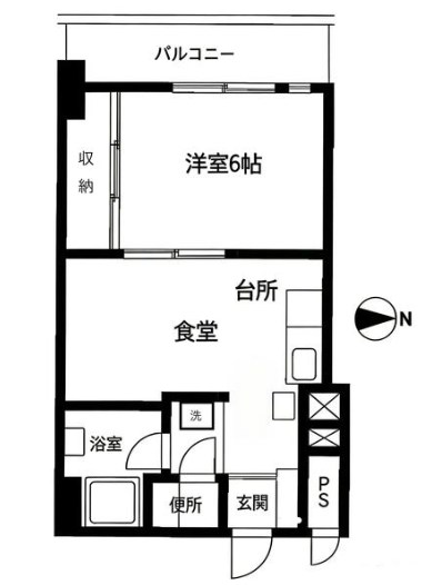 マンション二葉    間取り図