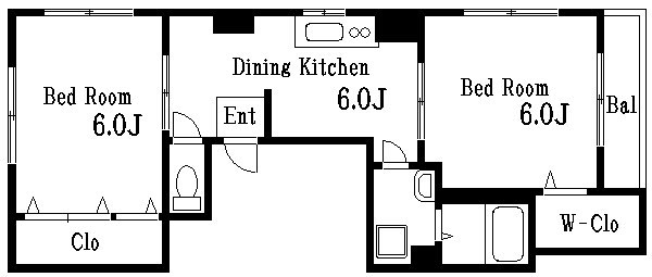 石黒ビル 301号室 間取り
