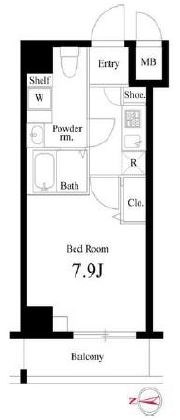 グランスカイ町屋   間取り