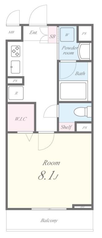 Espoir（エスポアール） 306号室 間取り