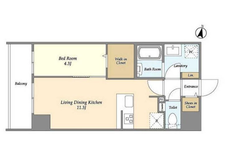 HF北千住レジデンス 702号室 間取り