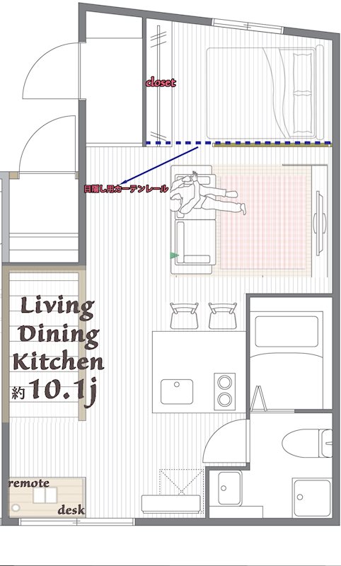 ザ・エトワール北千住 103号室 間取り