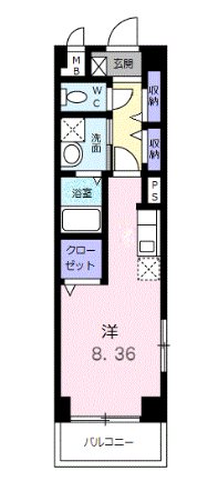 シャトレエレガン 305号室 間取り
