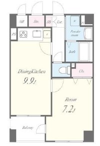 プリムヴェール蔵前 間取り