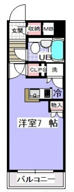 アンダルシア市川 325号室 間取り