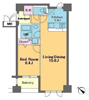 カスタリア茅場町  間取り