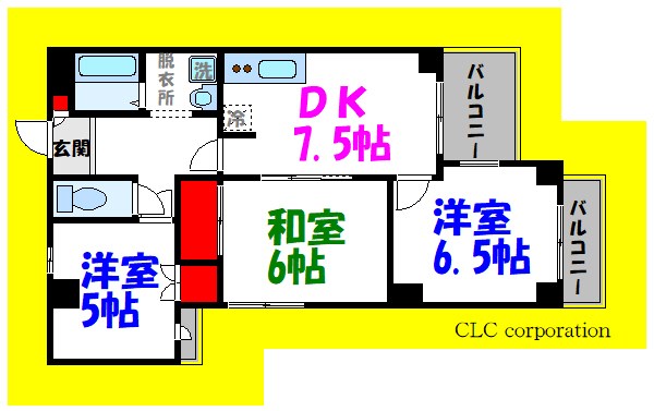 サンパレス 304号室 間取り