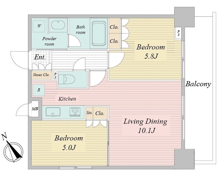 アクティ東仲通り 間取り