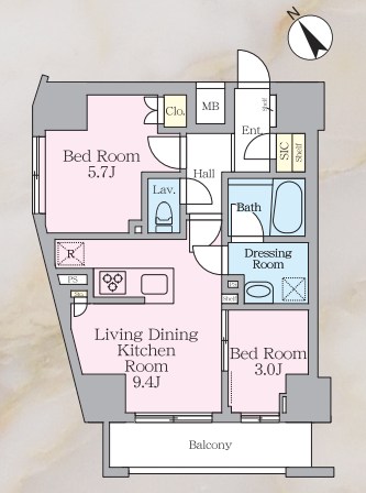 ラグゼナ北千住Ⅱ 間取り