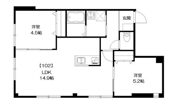 フローラ平井 間取り