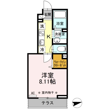 ラッテ  121号室 間取り