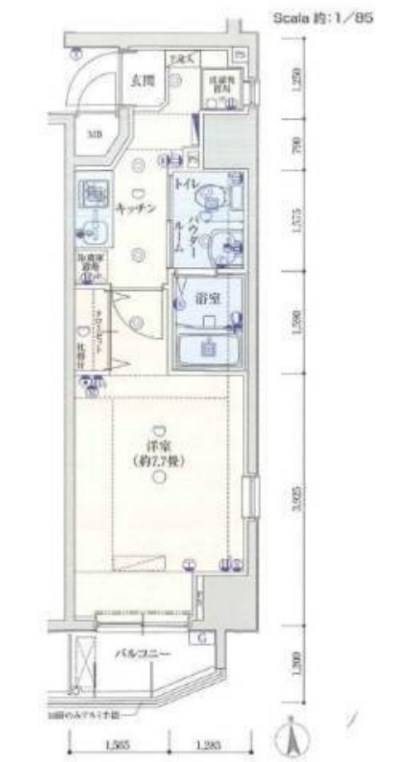バージュアル西日暮里   間取り