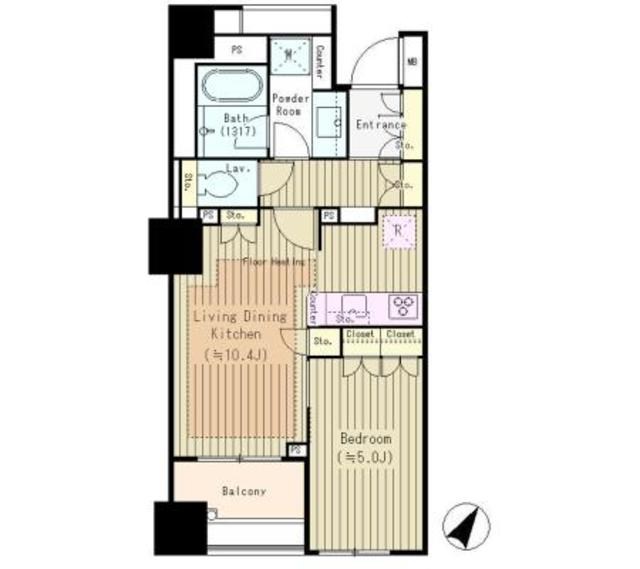 パークホームズ日本橋浜町二丁目リビオガーデン  間取り