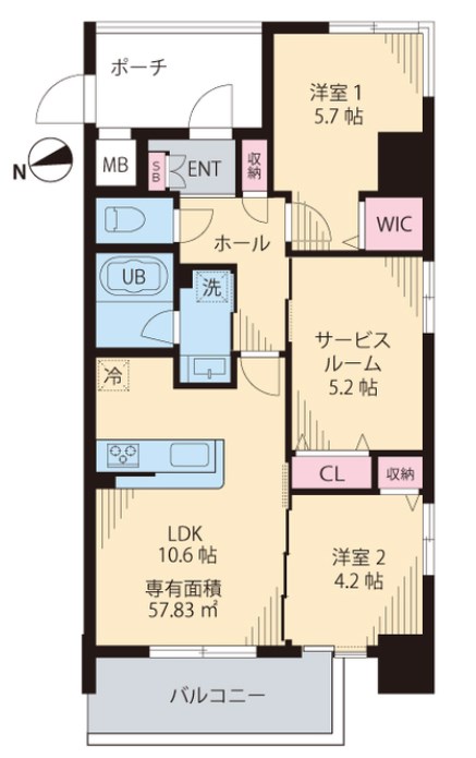 ルカナル門前仲町 間取り