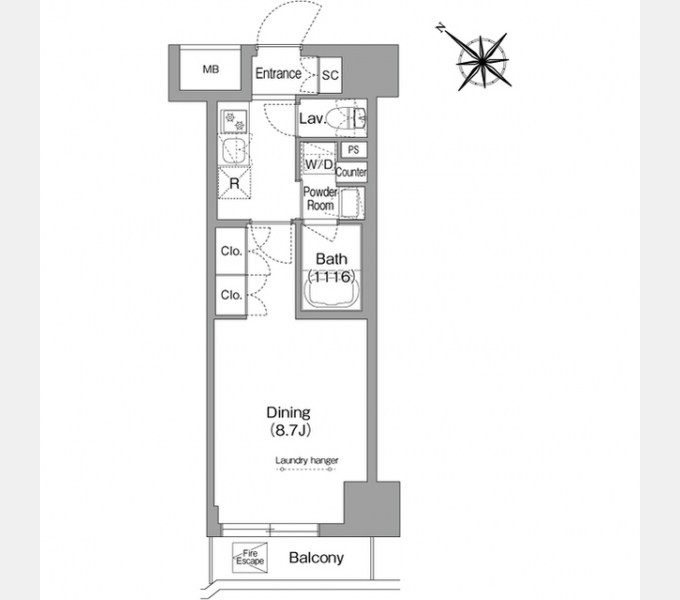 コンフォリア・リヴ茅場町 間取り
