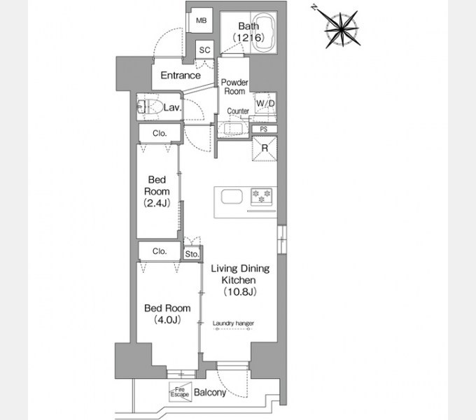 コンフォリア・リヴ茅場町 間取り