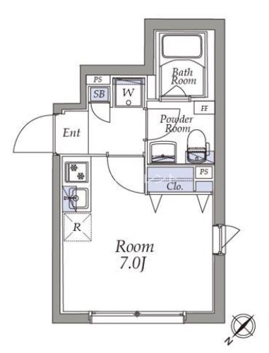 アトリオフラッツ新小岩 間取り図