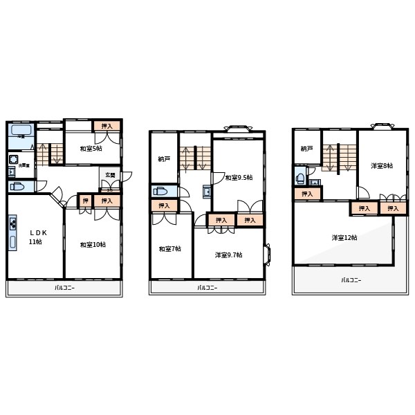 ウェルネス瀬戸口 間取り