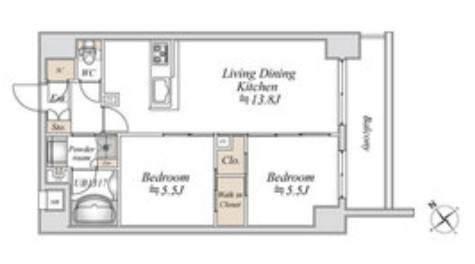 リアナアートパーク西葛西 間取り図
