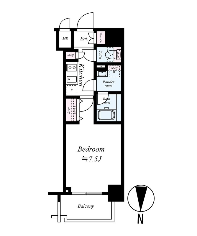 ライジングプレイス北千住 間取り