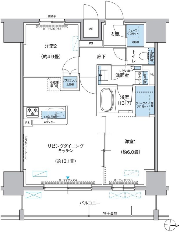 プラネソシエ西新井  間取り図