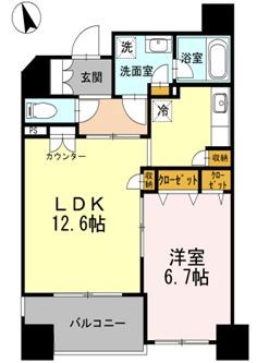 カスタリア荒川 間取り