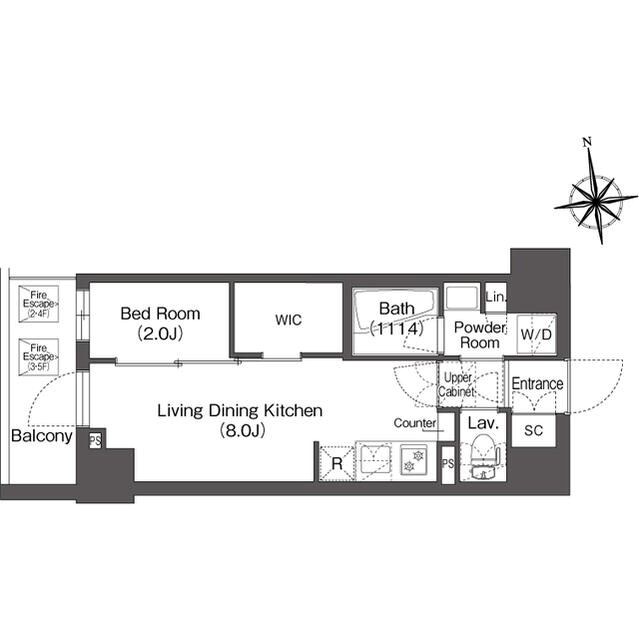 コンフォリア・リヴ西葛西 間取り図