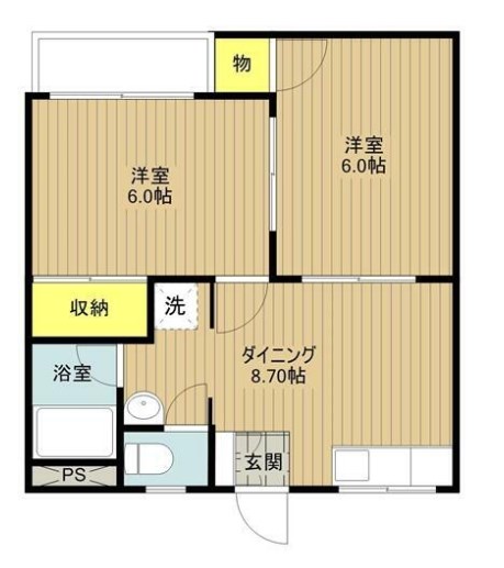 Uハイツ 間取り図