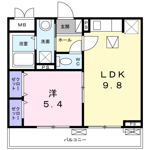 アンソレイエ町屋 間取り